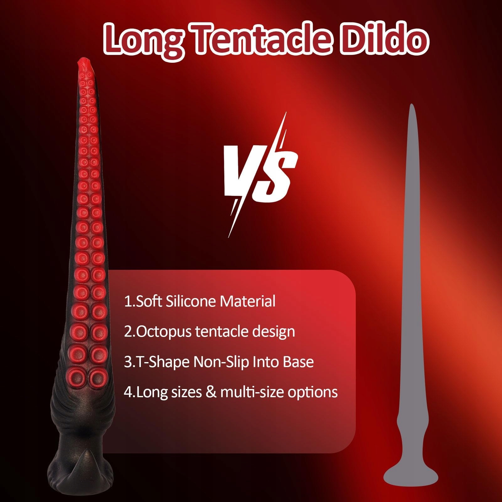 FANTASY Dildo Analny Silikonowy 35cm Z T-Bazą Dla Kobiet Mężczyzn I Gejów — miniatura 4