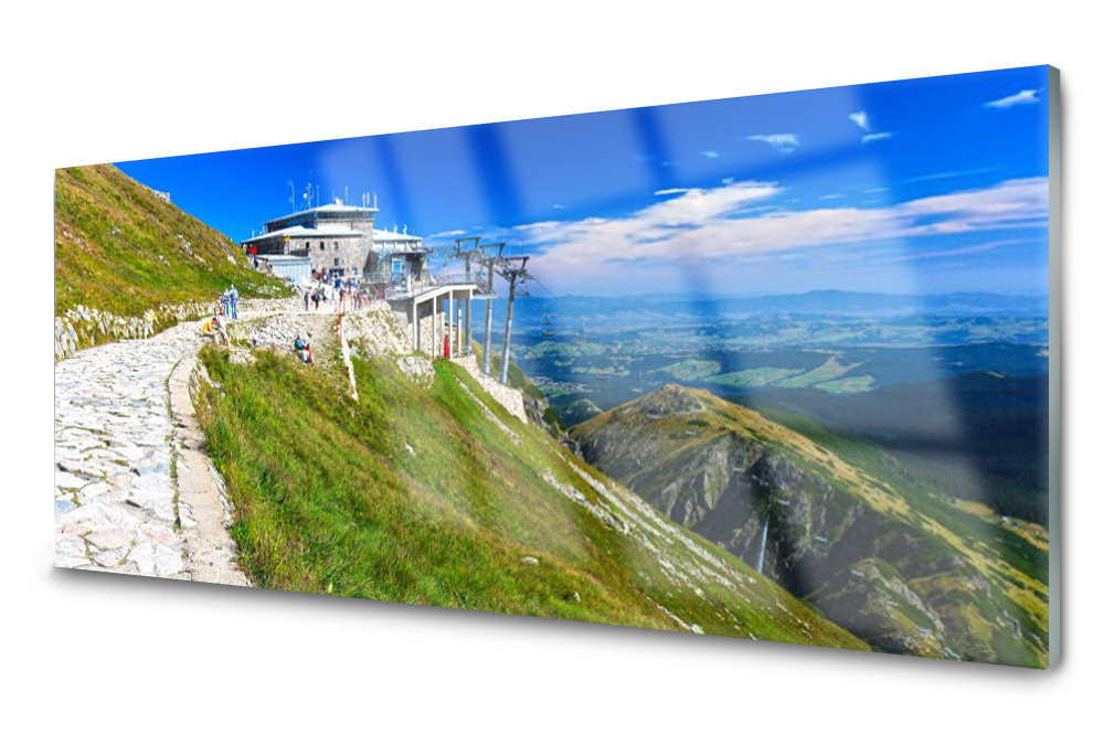 

Panel szklany do kuchni Góry Ścieżka 125x50