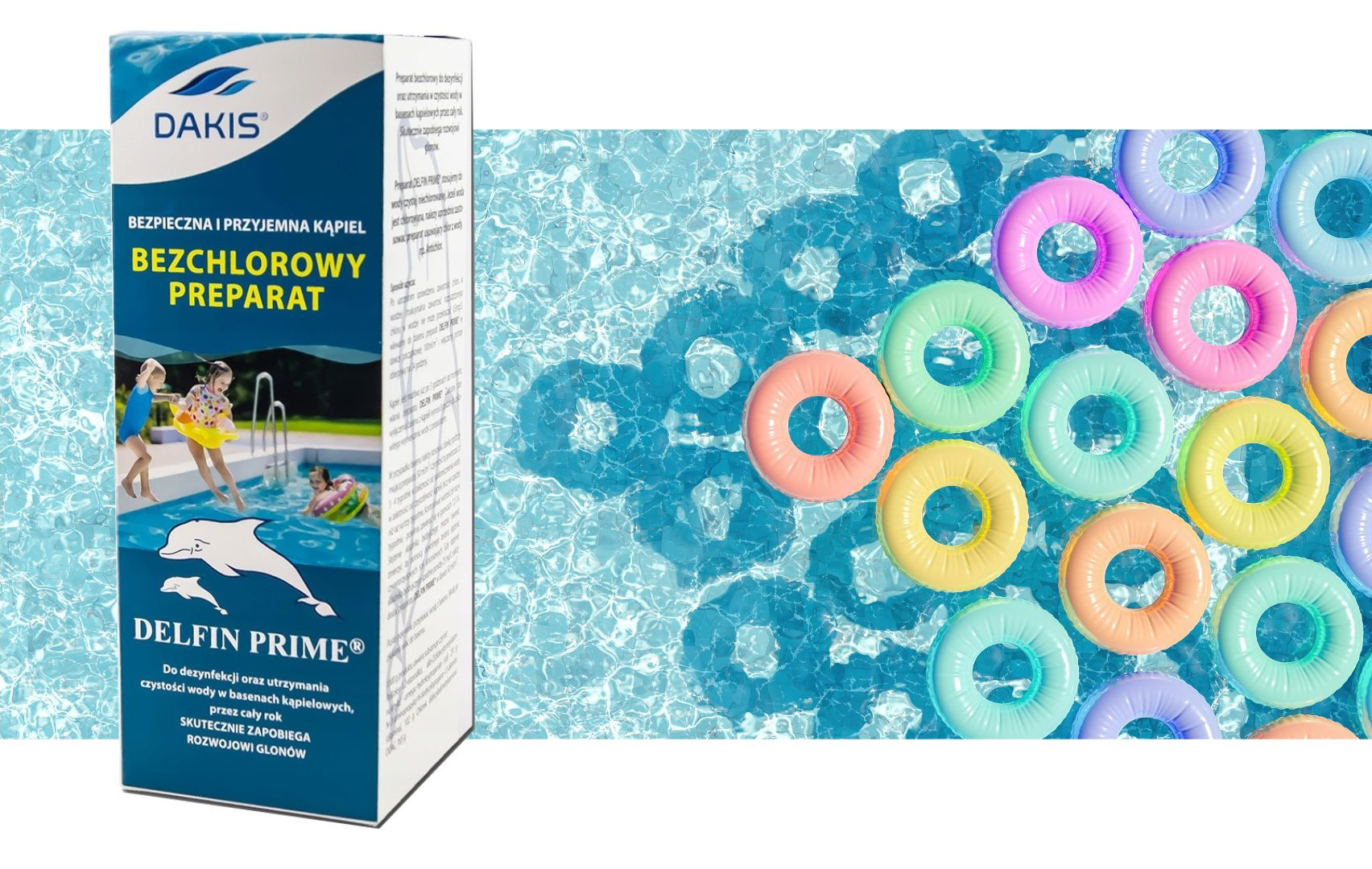 DELFIN PRIME Bezchlorowy Preparat do Basenów CHEMIA BASENOWA Marka inna