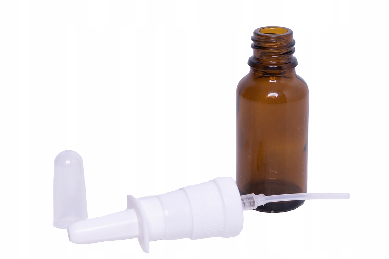 

Butelka Szklana 20ml Z Atomizerem Do Nosa x 5 szt