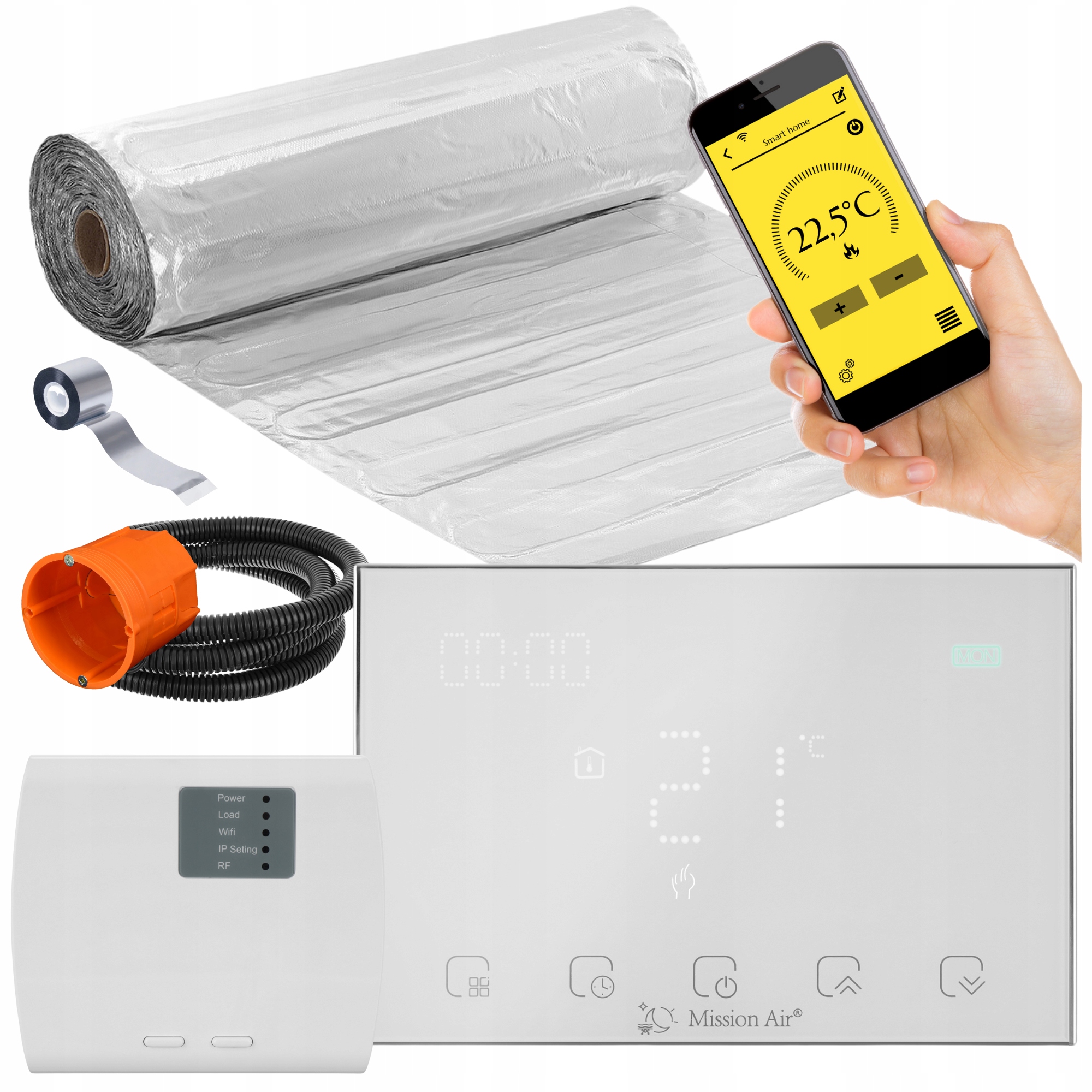 Set Vykurovacia podložka pod panely MAL-160W/m² 4 m²