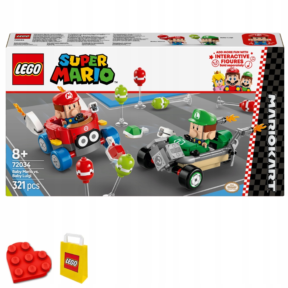 Lego Mario 72034 Mario Kart Baby Mario versus Baby Luigi