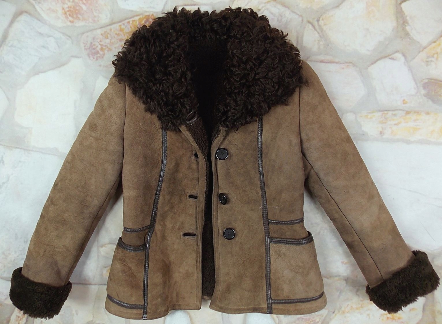 ANTARTEX kozuch skórzany damski M/L Rozmiar M/L