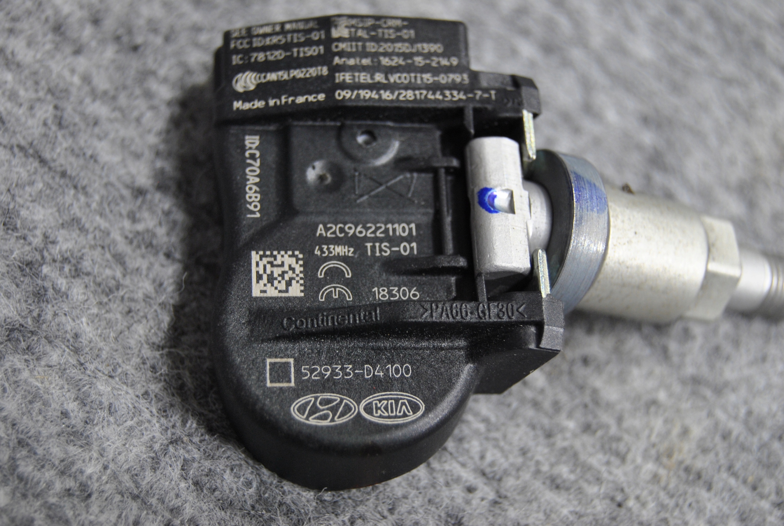 HYUNDAI /KIA CZUJNIK TPMS 52933 D4100 1szt. Kod producenta x