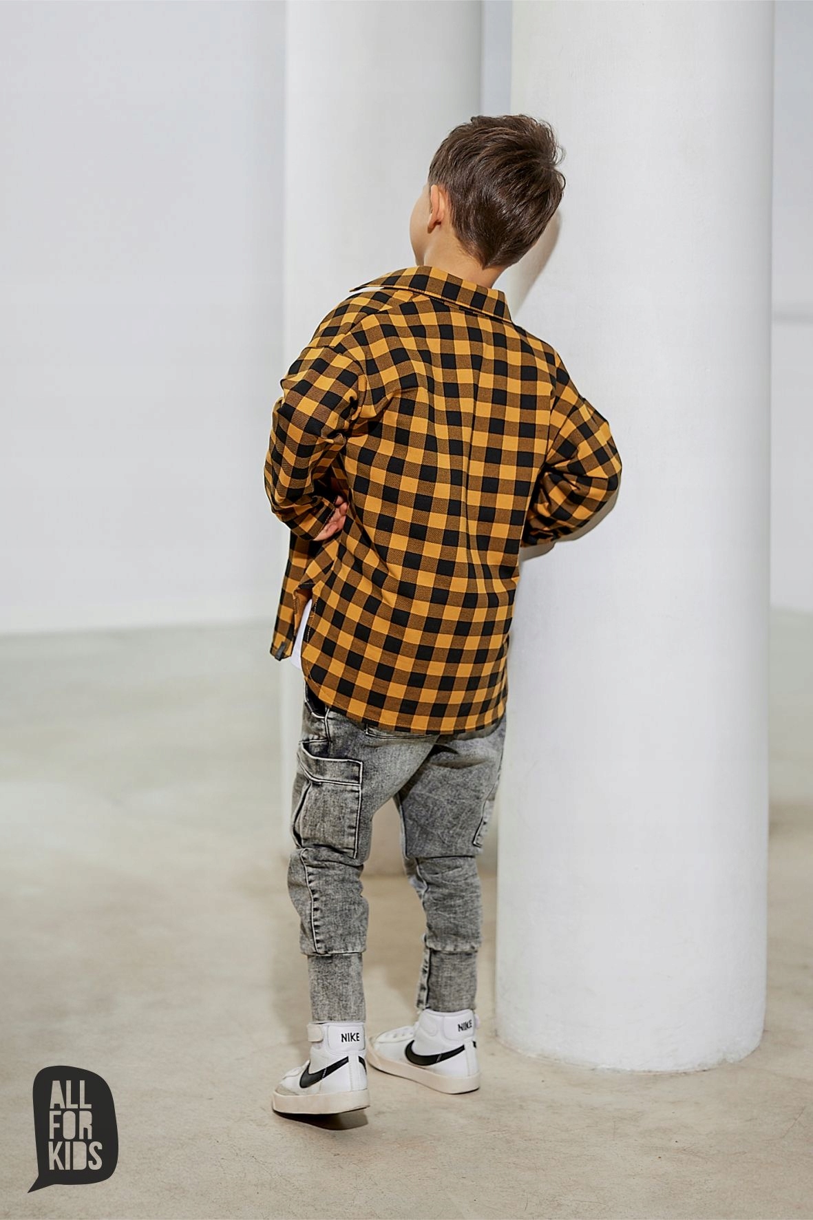 KOSZULA ALL FOR KIDS CHŁOPIEC R.104/110,116/122,152/158 Rękaw długi rękaw