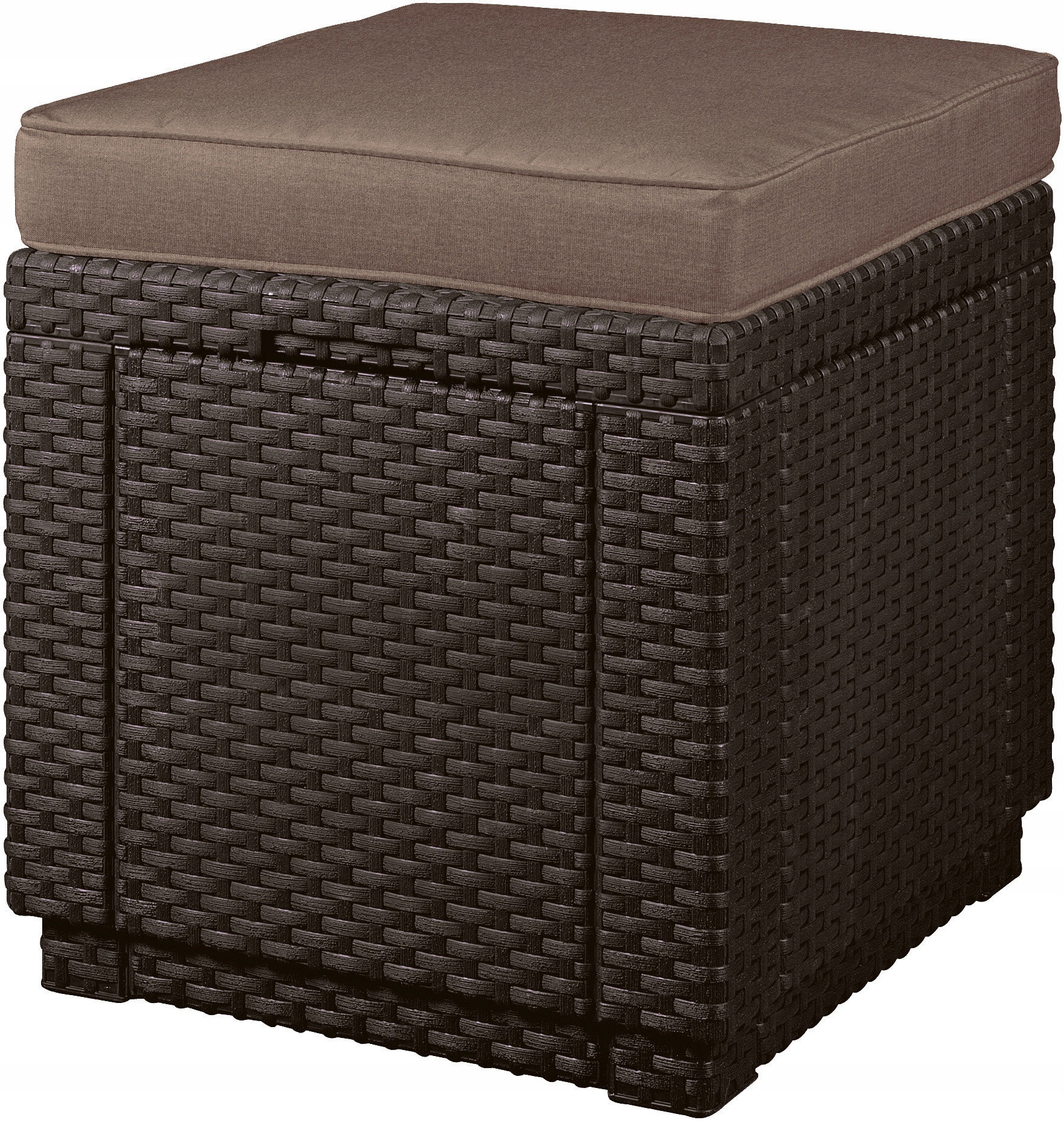 

Siedzisko z poduszką Cube With Cushion brązowe