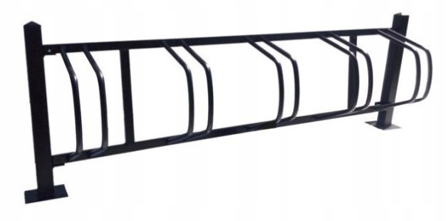 Stojak na 5 rowerów, stojak rowerowy malowany Mieszko