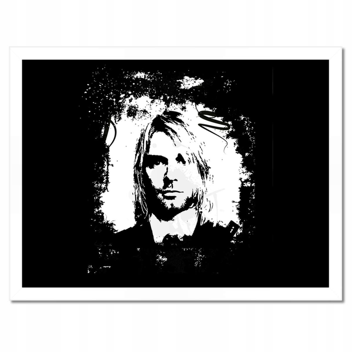 Plakáty v rámu 40x30 Curt Cobain Nirvana Hudebník