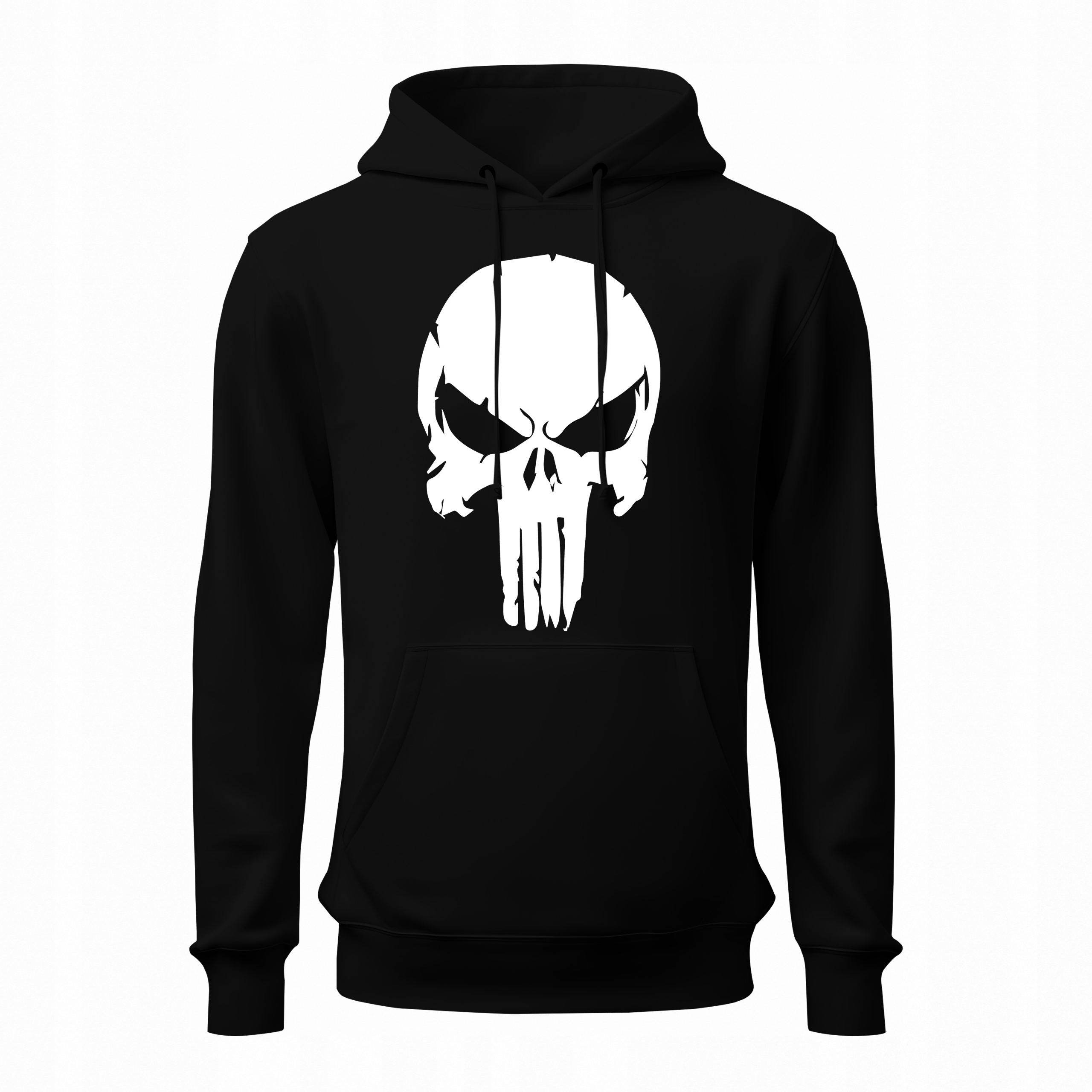Mikina klokanka s kapucí Punisher lebka Potisk dárek pro něj Bonus