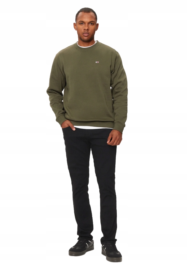 Tommy Jeans Černé Jednoduché Džínové Kalhoty S Knoflíkem 33/32 6BA