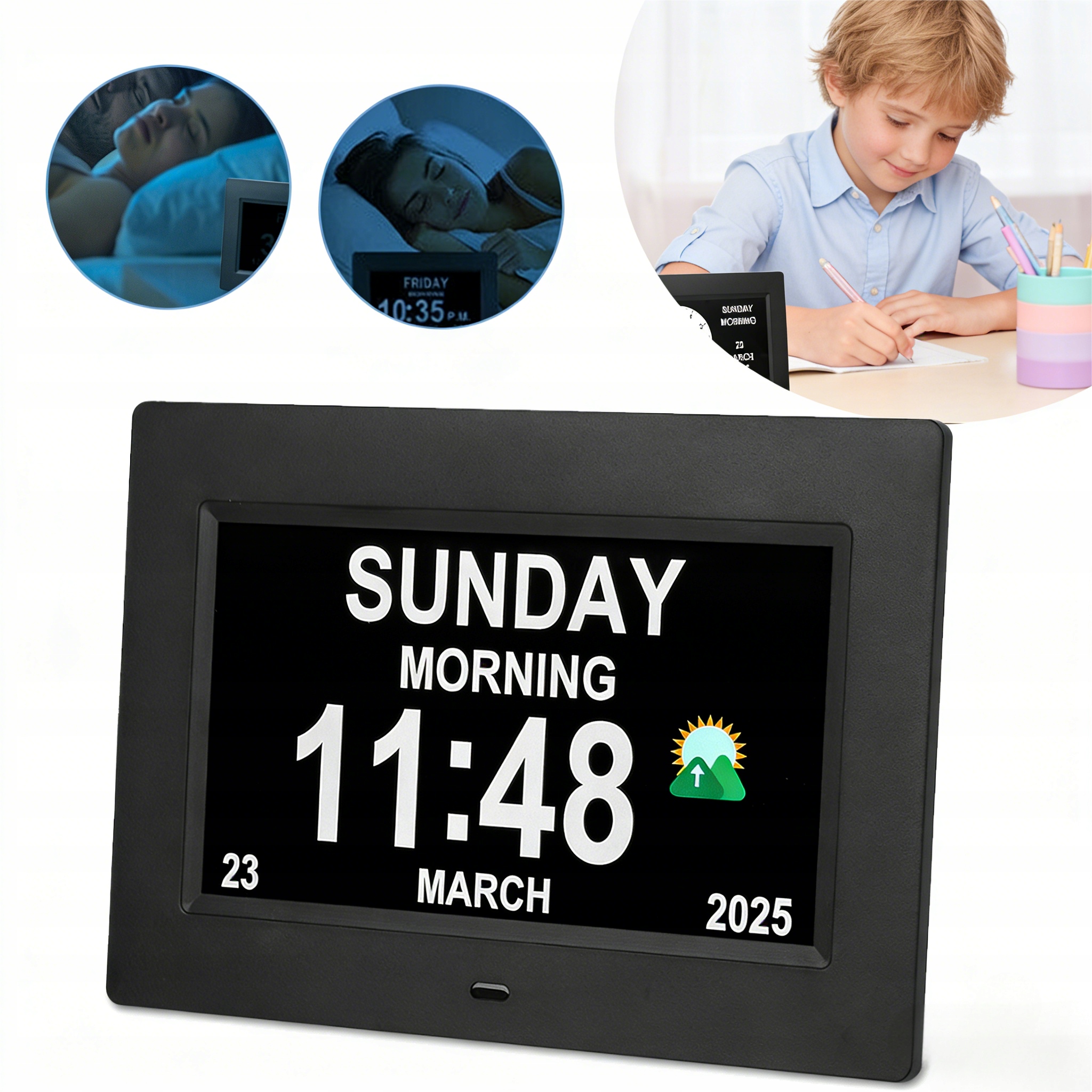 Vynikající Digitální Kalendářní Hodiny, Hodiny S Demencí Pro Starší Osoby