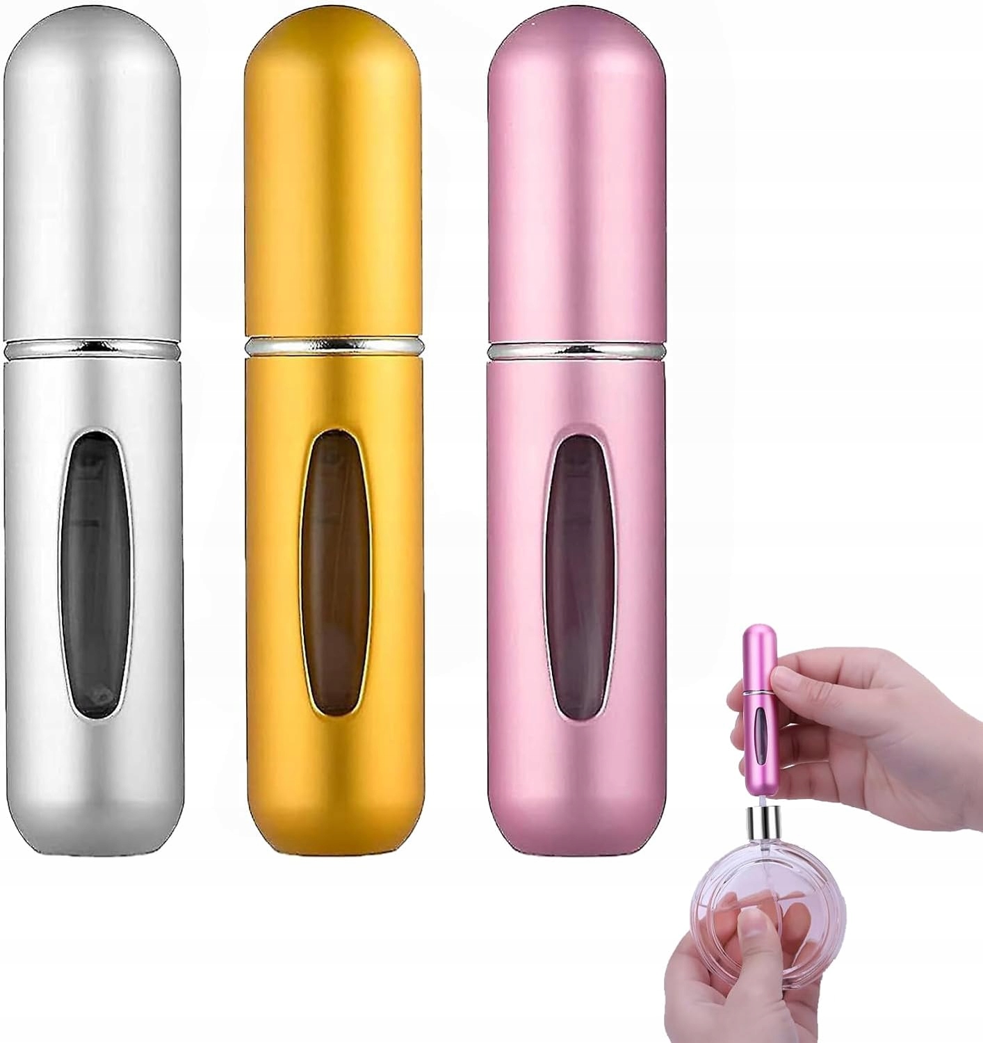 2 x Atomizér na parfém, lahvička 5 ml, 3 ks