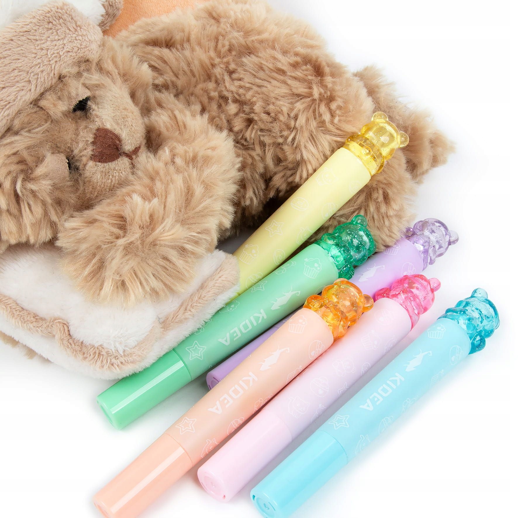 FLAMASTRY DWUSTRONNE ZE STEMP. MISIE 6 SZT.4307