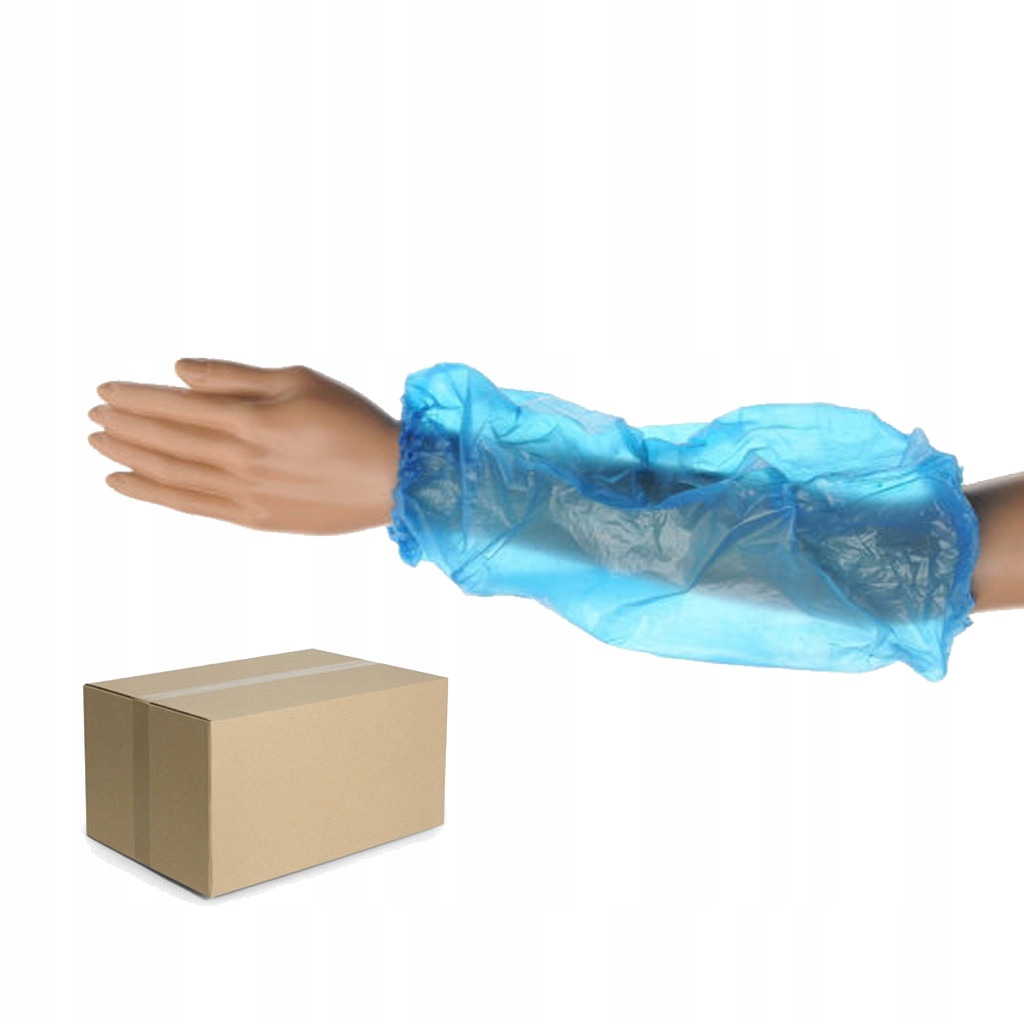 Fóliové rukavice na jedno použití modré 100 Ks x 20 Ks