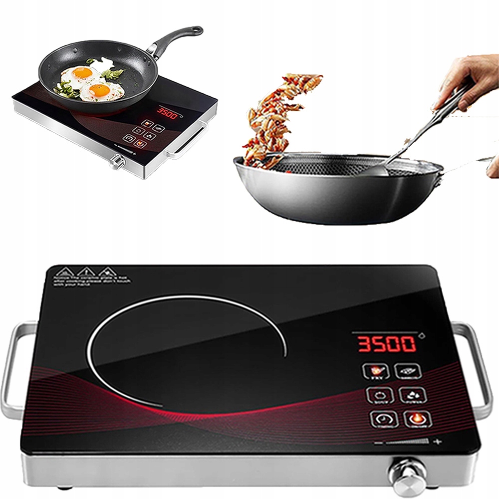Przenośna Kuchenka Indukcyjna Na Podczerwień Ze Stali Nierdzewnej 4 Tryby