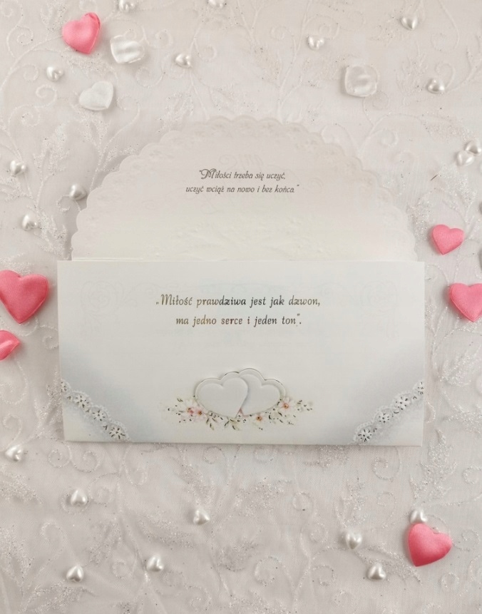 Delta Graphix Zaproszenie na ślub z kopertą Marka Delta-Graphix