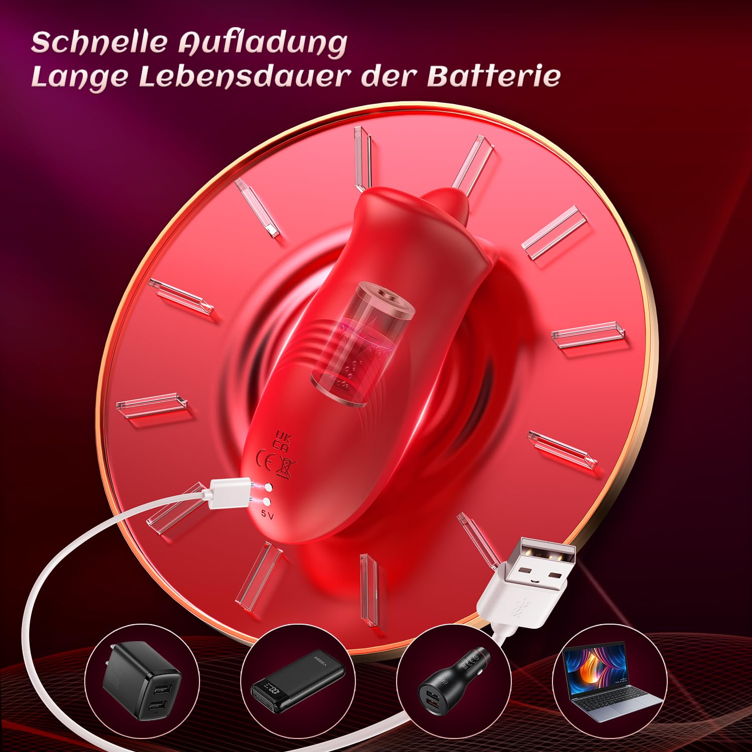 Seks Zabawka Dla Kobiet 10 Trybów Wibracji Stymulator Klitorisu — miniatura 7