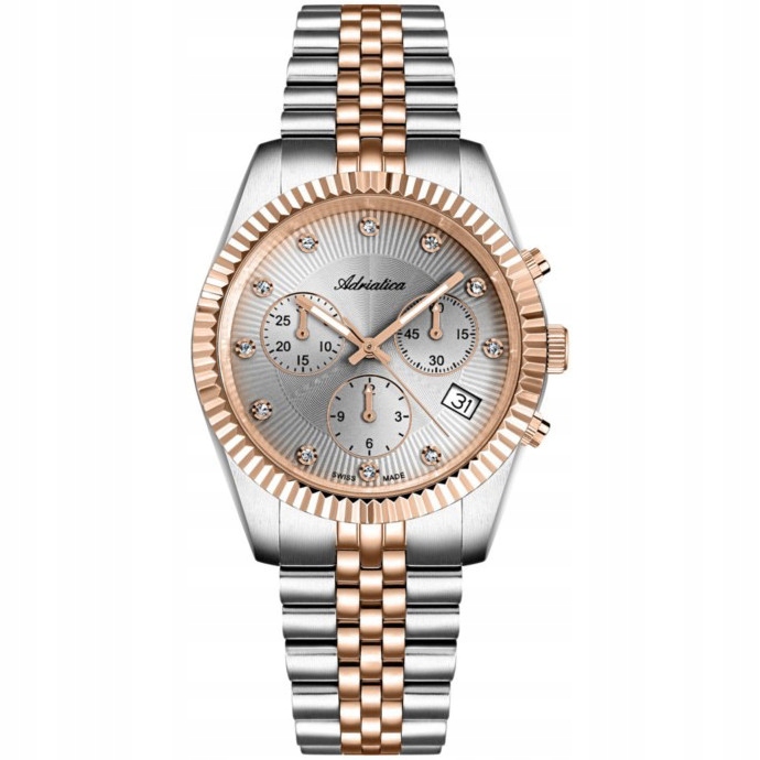 Dámské hodinky Adriatica A3809.R1R7CH Zirkony stříbrné