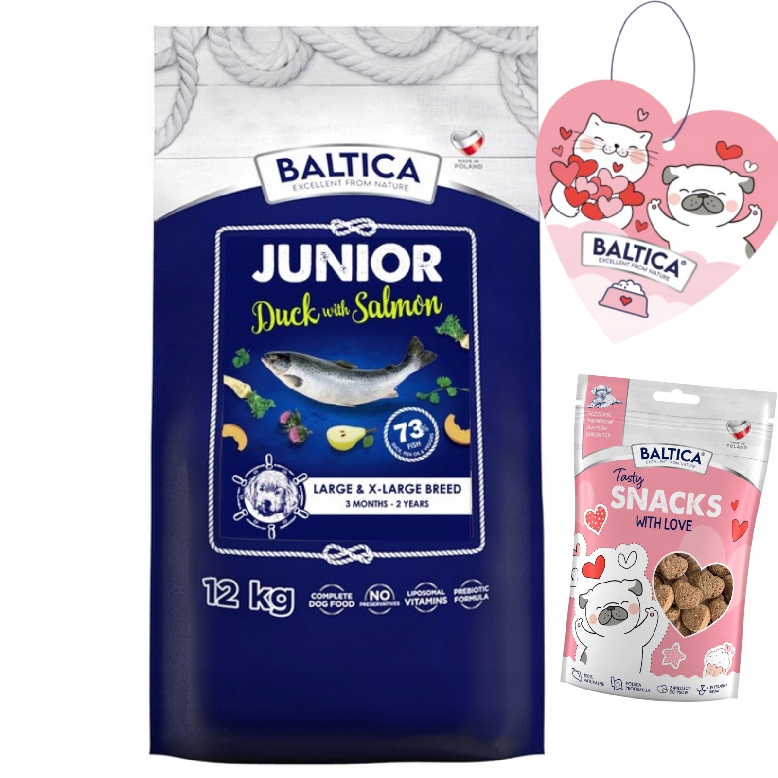 Baltica Excellenr Junior Duck & Salmon 12KG Kaczka Z Łososiem