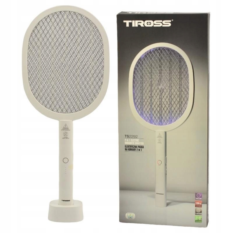 ŁAPKA OWADOBÓJCZA ELEKTRYCZNA PACKA NA MUCHY KOMARY OWADY TIROSS