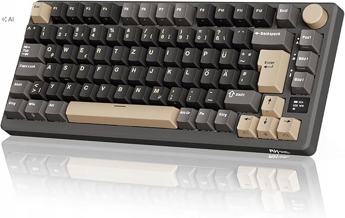 Bezdrátová mechanická klávesnice Rgb, 2.4 GHz Royal Kludge M75