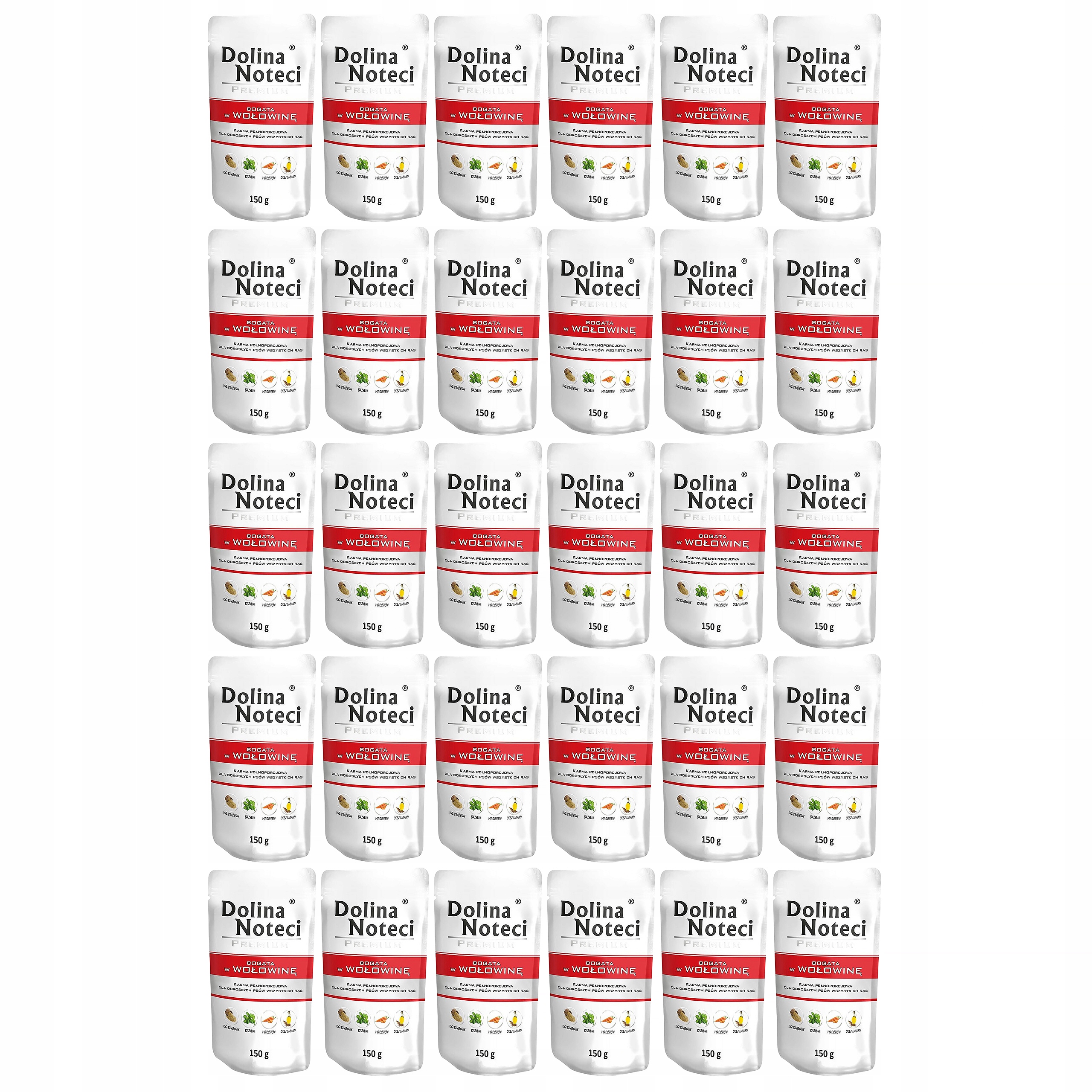 Levně Dolina Noteci Premium bohaté na Hovězí Maso Krmivo mokré pro psy Bez Obilovin 150 g