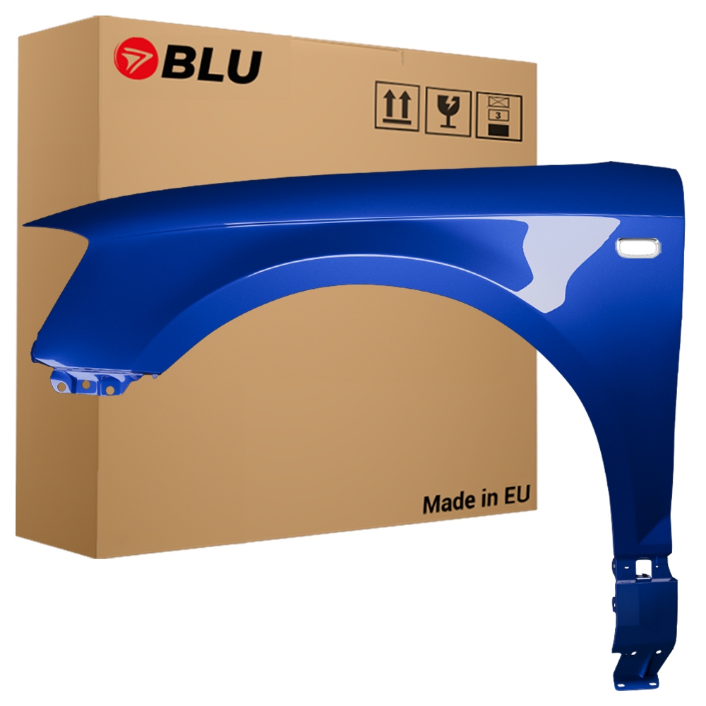 Blu Blatník Audi A3 8P LZ5C levý modrý 03-08 přední Pozink MauritiusBlau