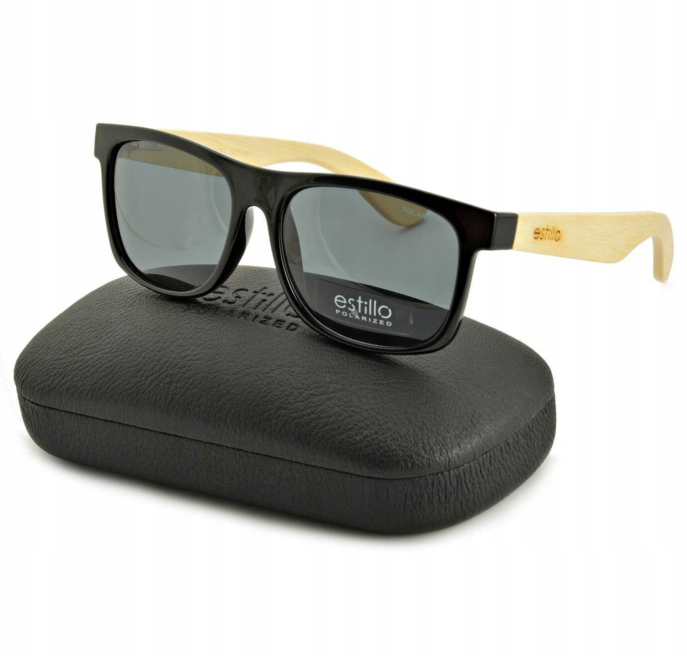 Drewniane Okulary POLARYZACYJNE Słoneczne Nerd PRZECIWSŁONECZNE UV400 marki Kod producenta EST-410