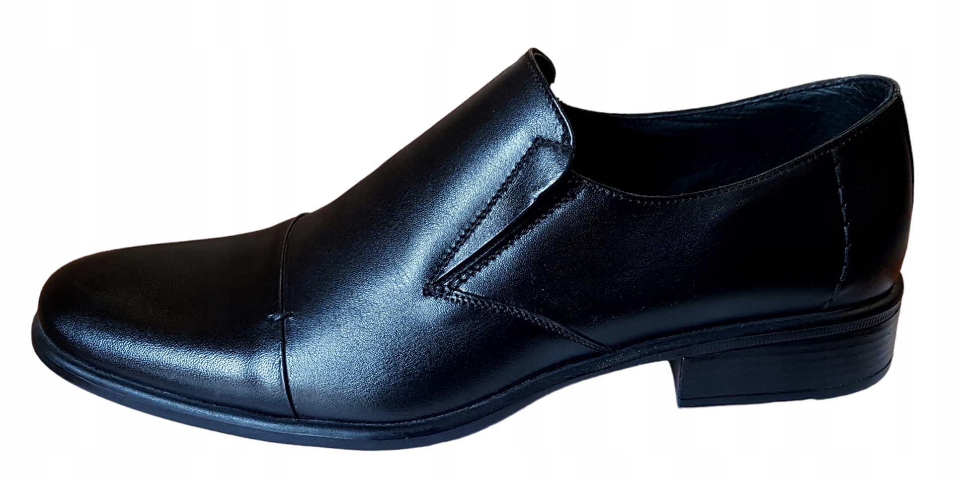 Man Fashion 2572 Kožené Polobotky Černé vel. 41