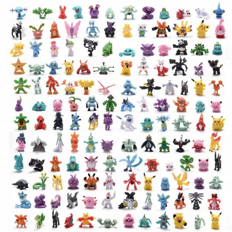 

Duży Zestaw 144 Figurek Pokemon Pikachu Figurki