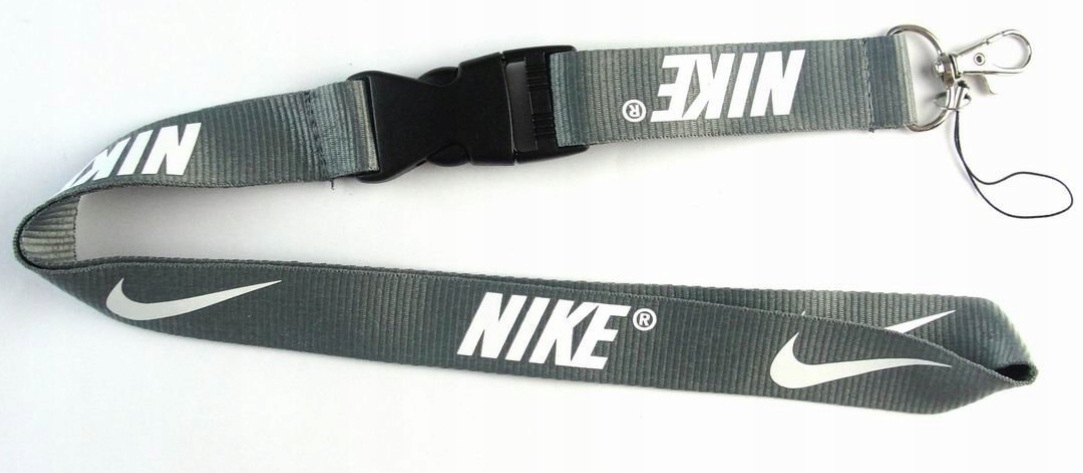 

Smycz do kluczy, telefonu Nike szaro-biała !