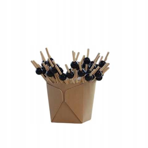 

Wykałaczki bambusowe do przekąsek, 12cm, 100 sztuk