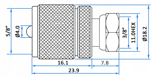 Adapter antenowy RF UHF/UC1/wt-F/wt 50Ohm Marka Stratos