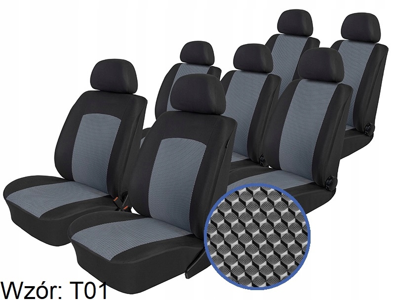 Pokrowce samochodowe DEDYKOWANE Dacia Lodgy (7fot) Kod producenta L-DA.LODGY/01