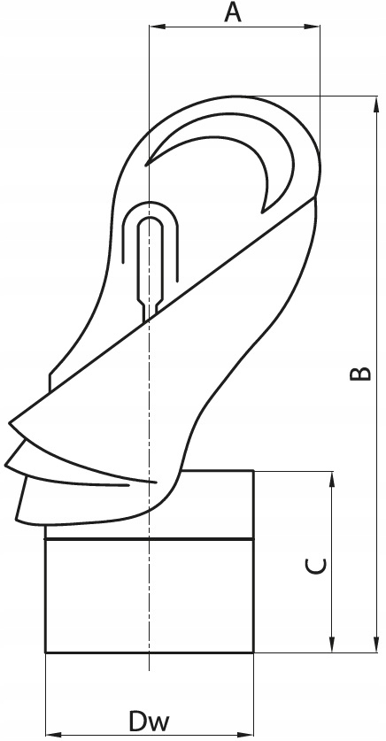 NASADA KOMINOWA 160 STRAŻAK Z ŁOŻYSKIEM NA KOMIN Marka Prodmax