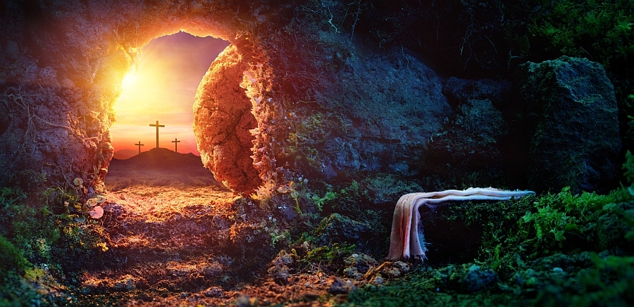 Obraz na plátně Ježíš Zmrtvýchvstání 80x40cm