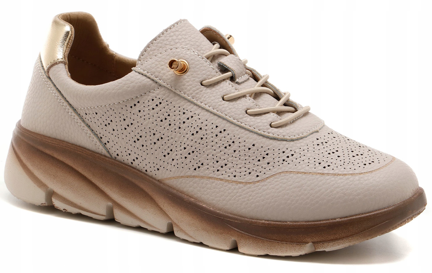 Dámské polobotky Sergio Leone Kůže SP-002 vel.37 Šedé Ažurové Lehké