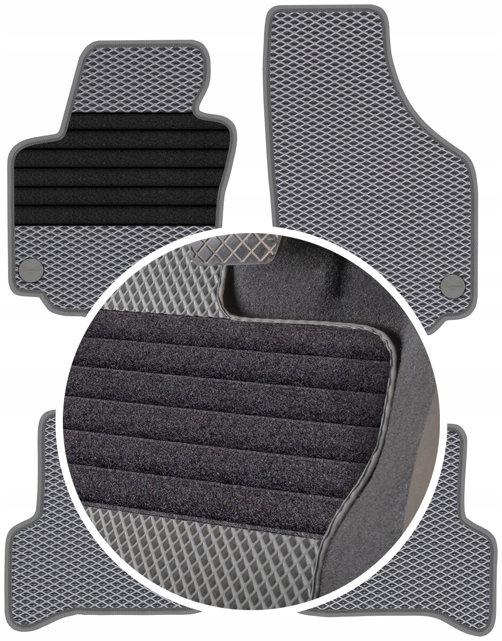 Seat Toledo III 2004-2008 Gumové rohože Eva Eternity Romby