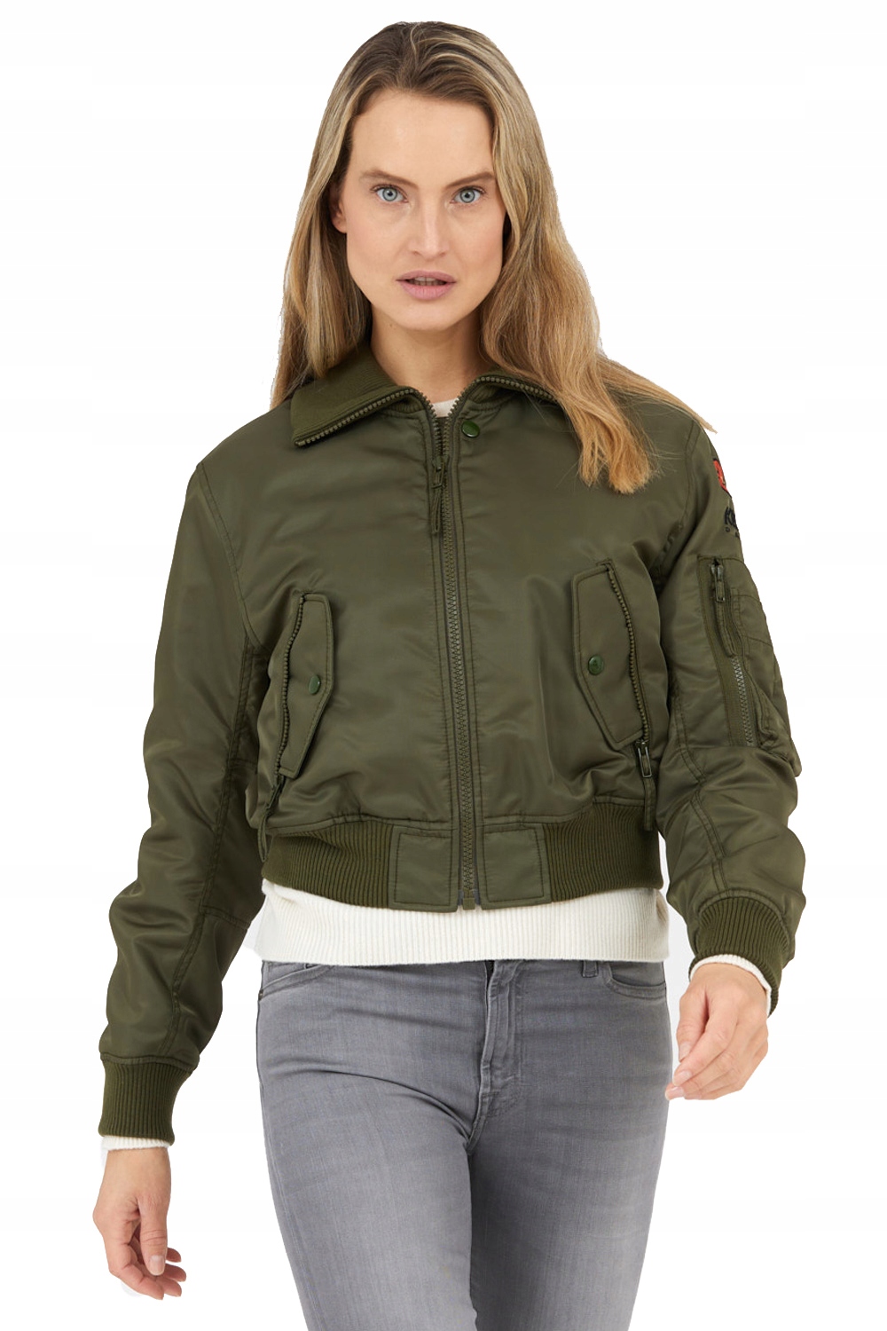 Kenzo Paris Zelená dámská bomber bunda, velikost S