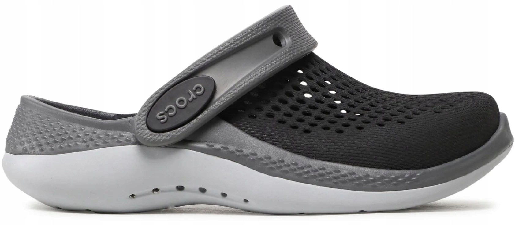 KLAPKI DAMSKIE CROCS LITERIDE CHODAKI KROKSY CZARNE BLACK LEKKIE R. 37-38 Marka Crocs