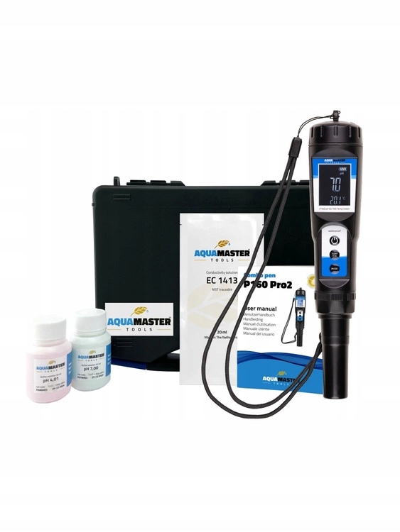 Aqua Master Tools P160 Pro 2 Combo pen – měřič pH, Ec, Tds, Ppm a teploty.