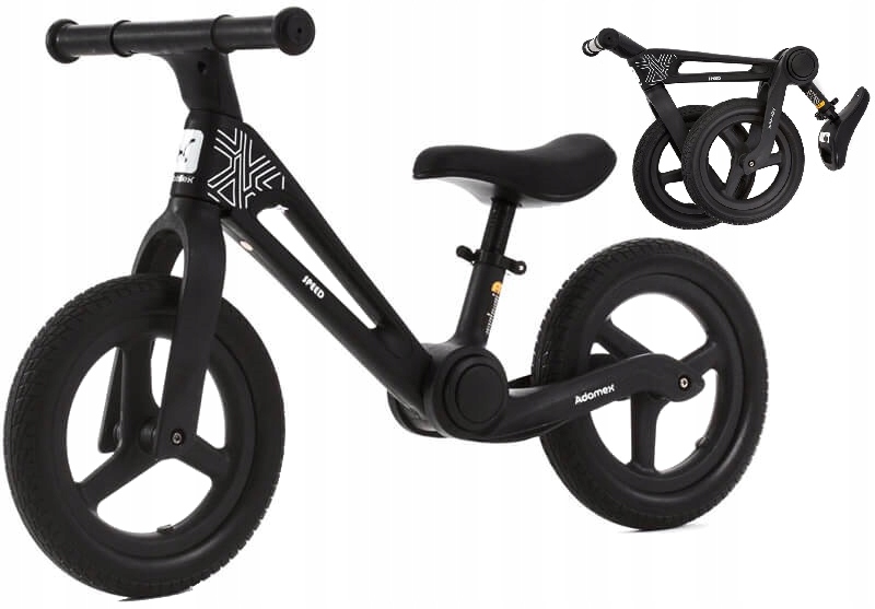 Adamex Składany Rowerek Biegowy M8 Speed Black Dziecięcy 2-3-5 Lat Do 35 Kg