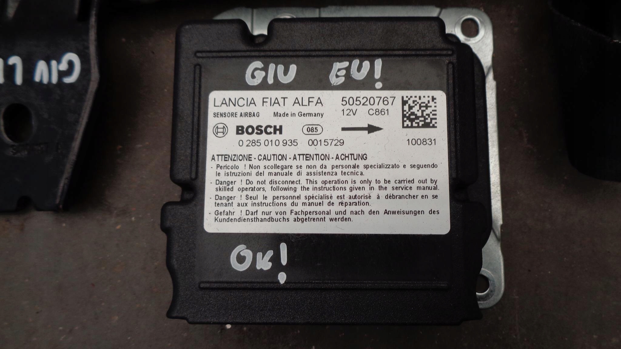 торпеда консоль Подушки ремни ALFA ROMEO GIULIETTA европа