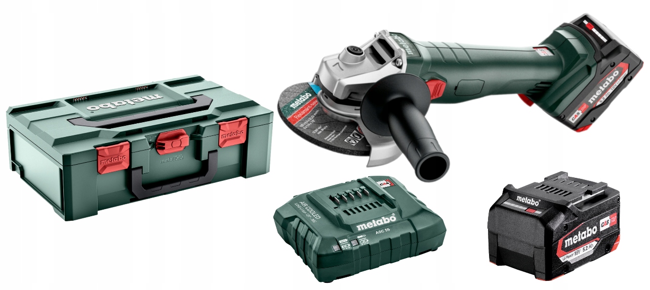 Metabo 602249650 Akumulátorová Bruska 18 L 9-125 Quick Kufr