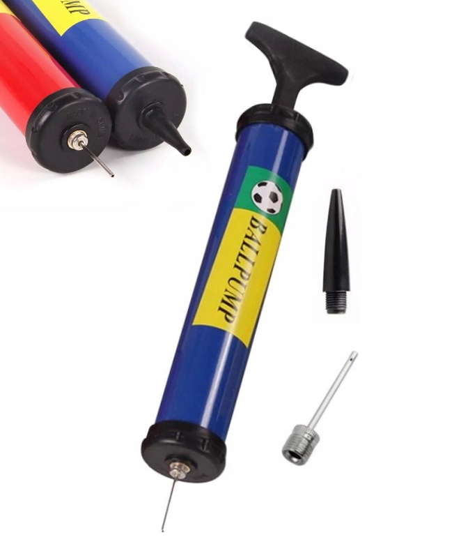 POMPKA RĘCZNA DO PIŁKI + 2 KOŃCÓWKI 24 CM