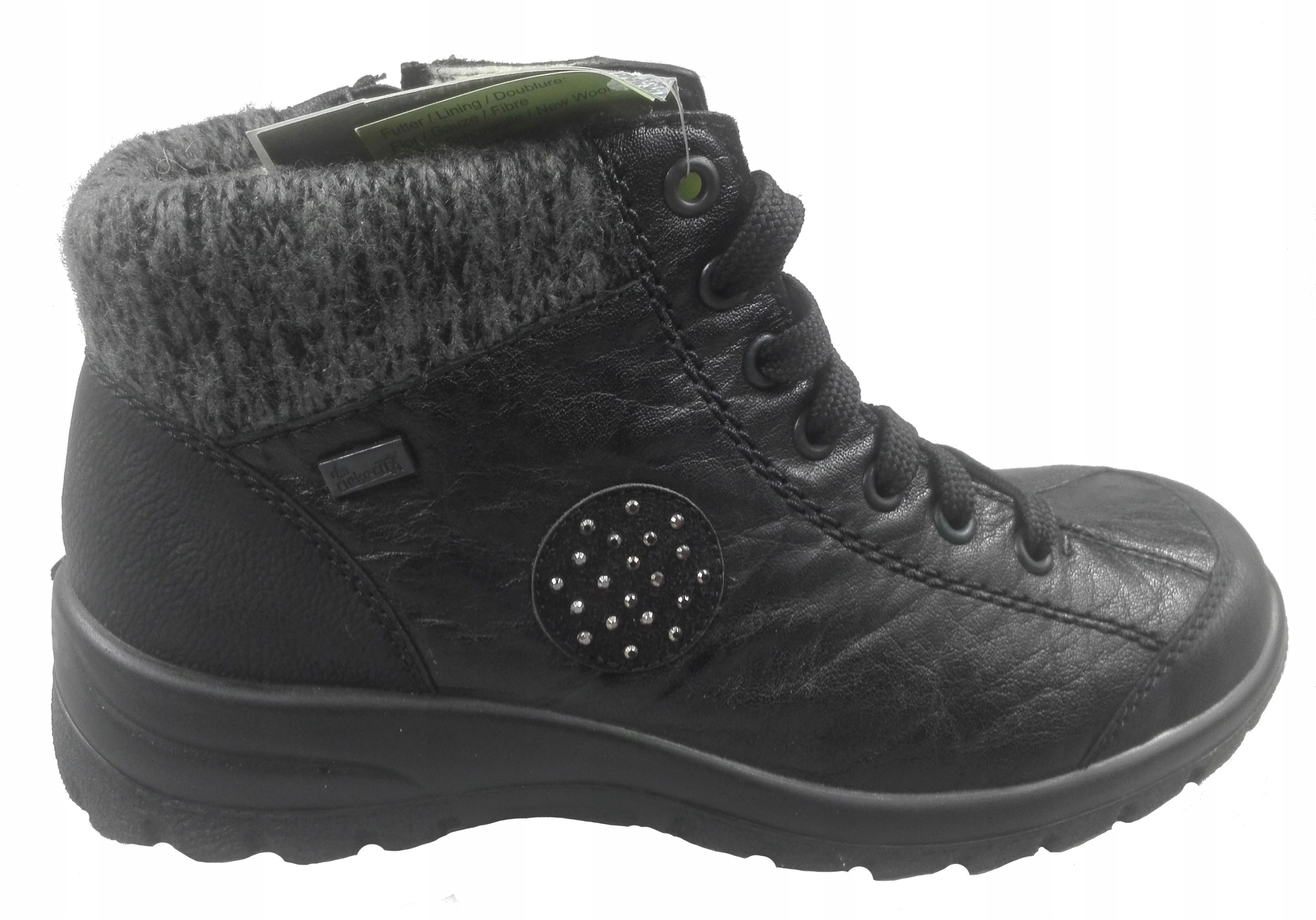 Rieker Kotníkové Boty L7110-01 Black r36