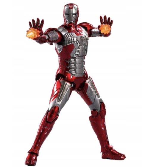 Pohyblivá figurka Iron Man Mk5 Mkv 18 cm akcesoria Originální Marvel Zd Toys