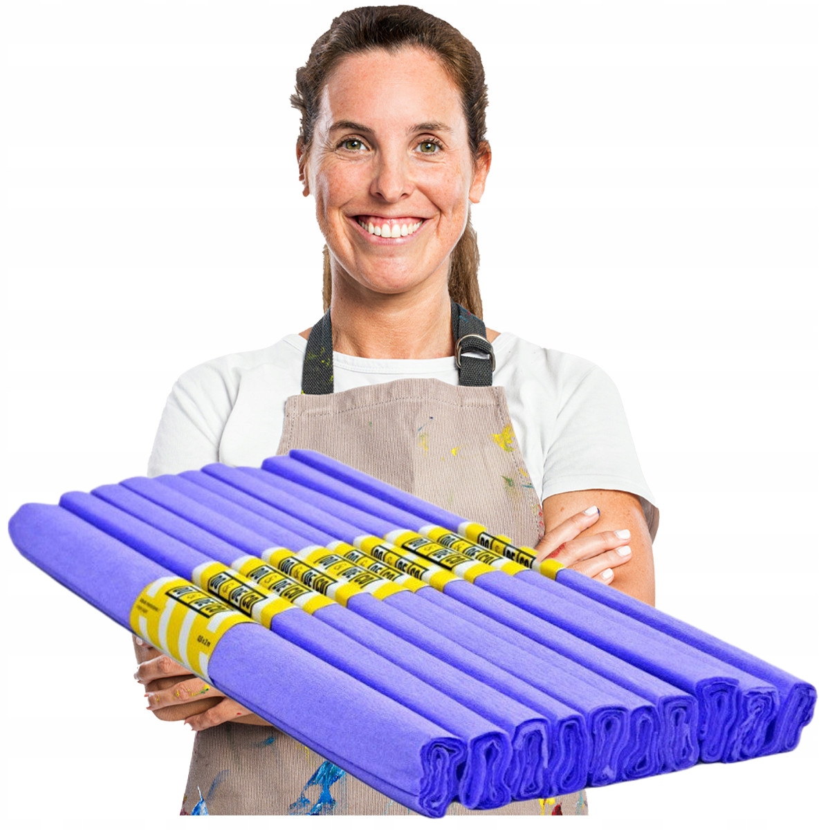 DO&DECO FIOLETOWA BIBUŁA MARSZCZONA KREPINA