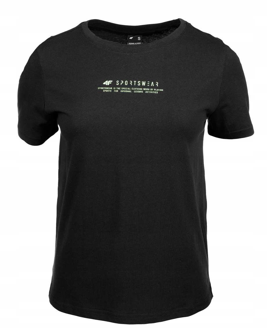 

4F koszulka t-shirt damska bawełna logo roz.S
