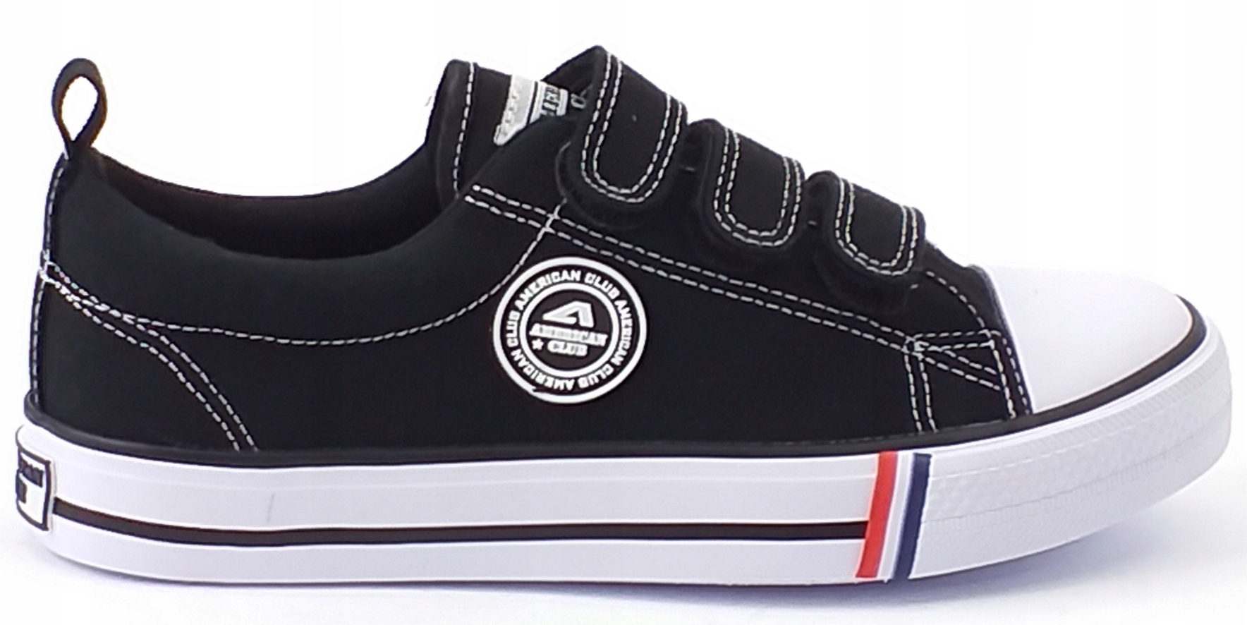 

American Club Trampki Na Rzepy Czarne Rzep 38